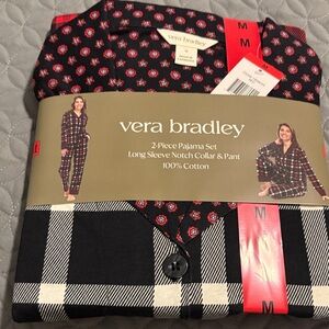 Vera Bradley Black and Red Pajama Set